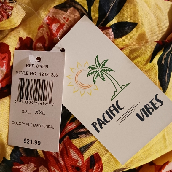 Pacific Vibe Hi/Low Maxi Sundress XXL - Picture 4 of 6